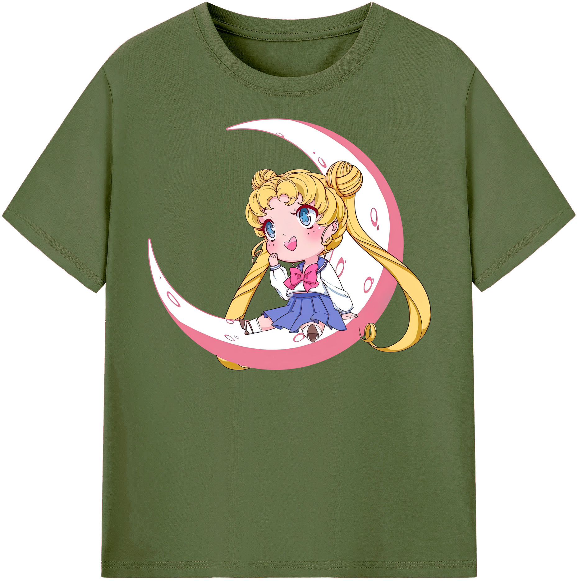 （画像用） 美少女戦士セーラームーン 愛野 美奈子 あいの みなこ Sailor Moon Aino Minako 綿100％半袖Tシャツ（フロントプリント）